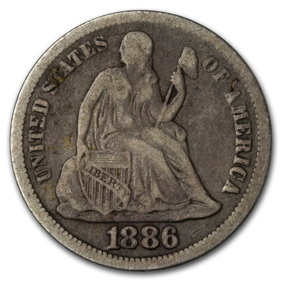 Buy 1886 Liberty Seated Dime Fine | APMEX