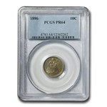 1886 Liberty Seated Dime PR-64 PCGS