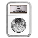 1886 Morgan Dollar MS-63 NGC