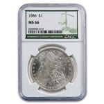 1886 Morgan Dollar MS-66 NGC (Green Label)