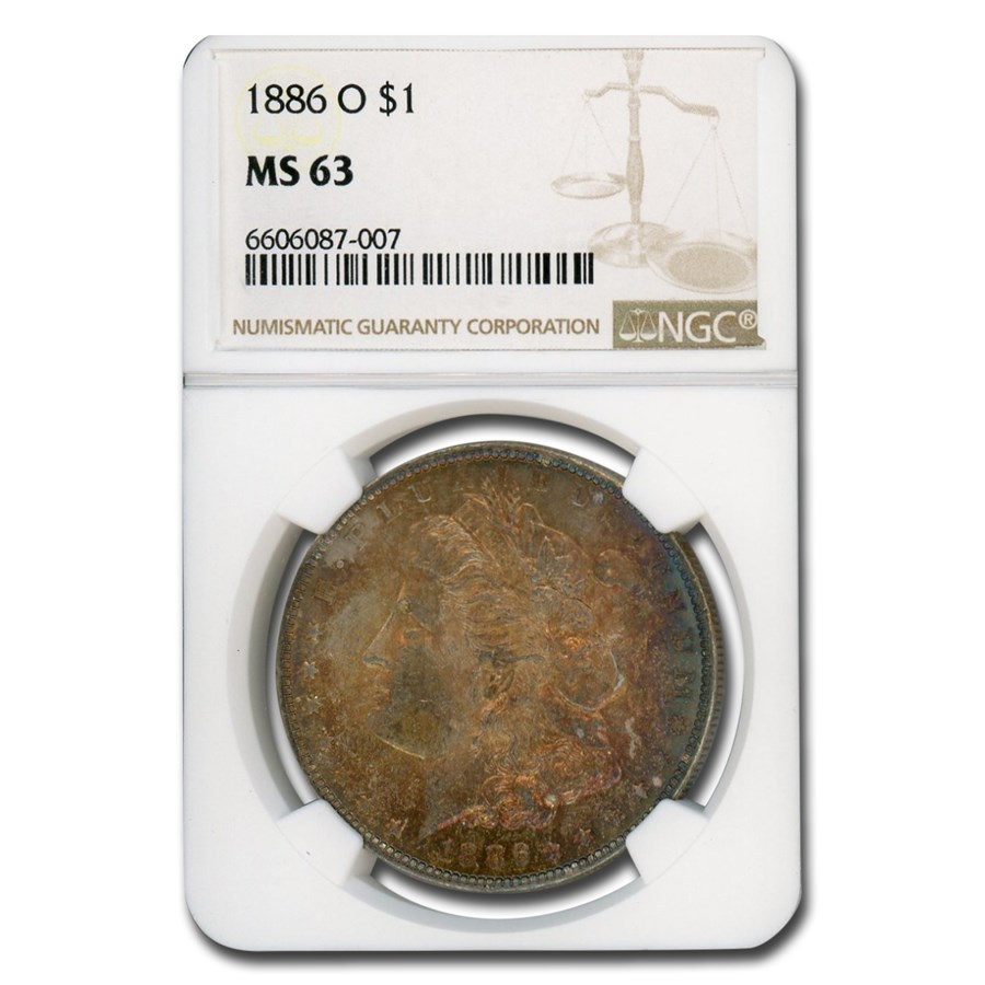 1886-O Morgan Dollar MS-63 NGC