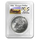 1886 Stage Coach Morgan Dollar BU PCGS