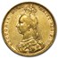 1887-1893-M Australia Gold Sovereign Victoria Jubilee BU