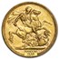1887-1893-M Australia Gold Sovereign Victoria Jubilee BU
