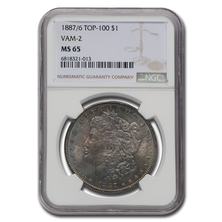 1887/6 Morgan Dollar MS-65 NGC (VAM-2)