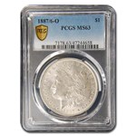 1887/6-O Morgan Dollar MS-63 PCGS