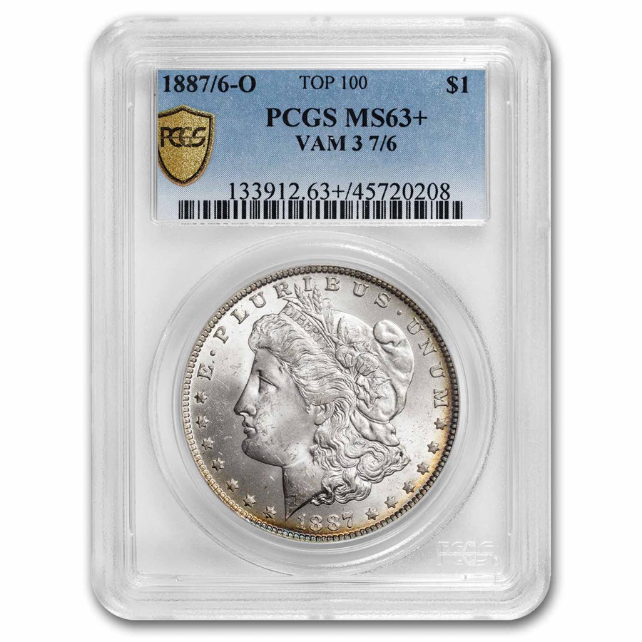 1887/6-O Morgan Dollar MS-63+ PCGS