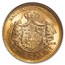 1887 EB Sweden Gold 20 Kronor Oscar II MS-64 NGC
