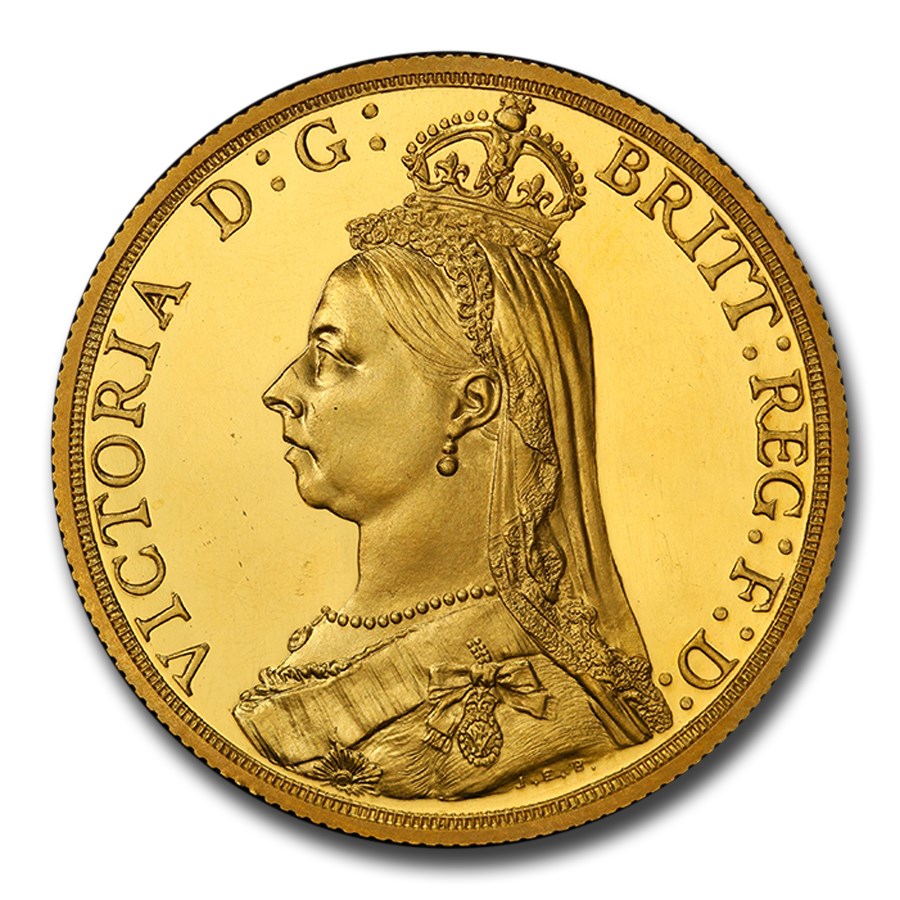 1887 Great Britain Gold 2 Pounds Victoria PR-63 DCAM PCGS