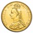 1887 Great Britain Gold 5 Sovereign AU