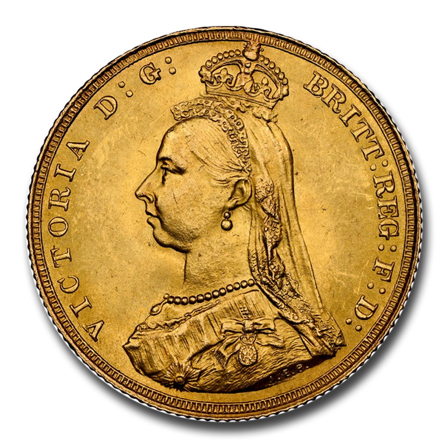 1887 Great Britain Gold Sovereign MS-64 NGC