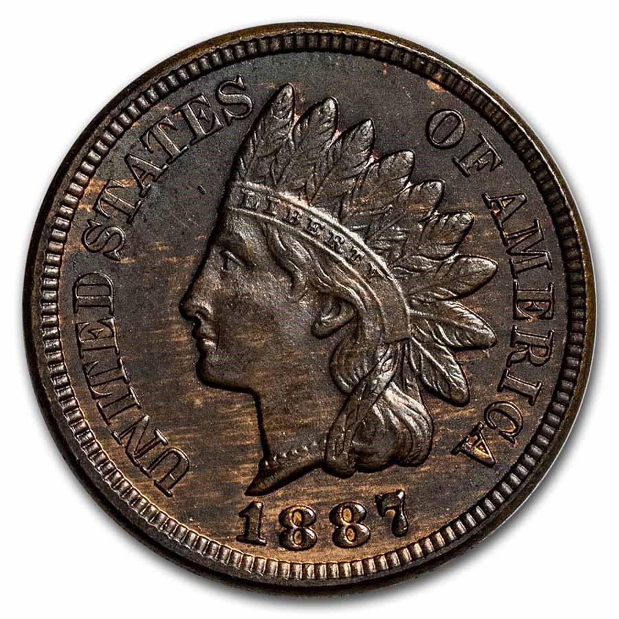 Buy 1887 Indian Head Cent AU Details | APMEX