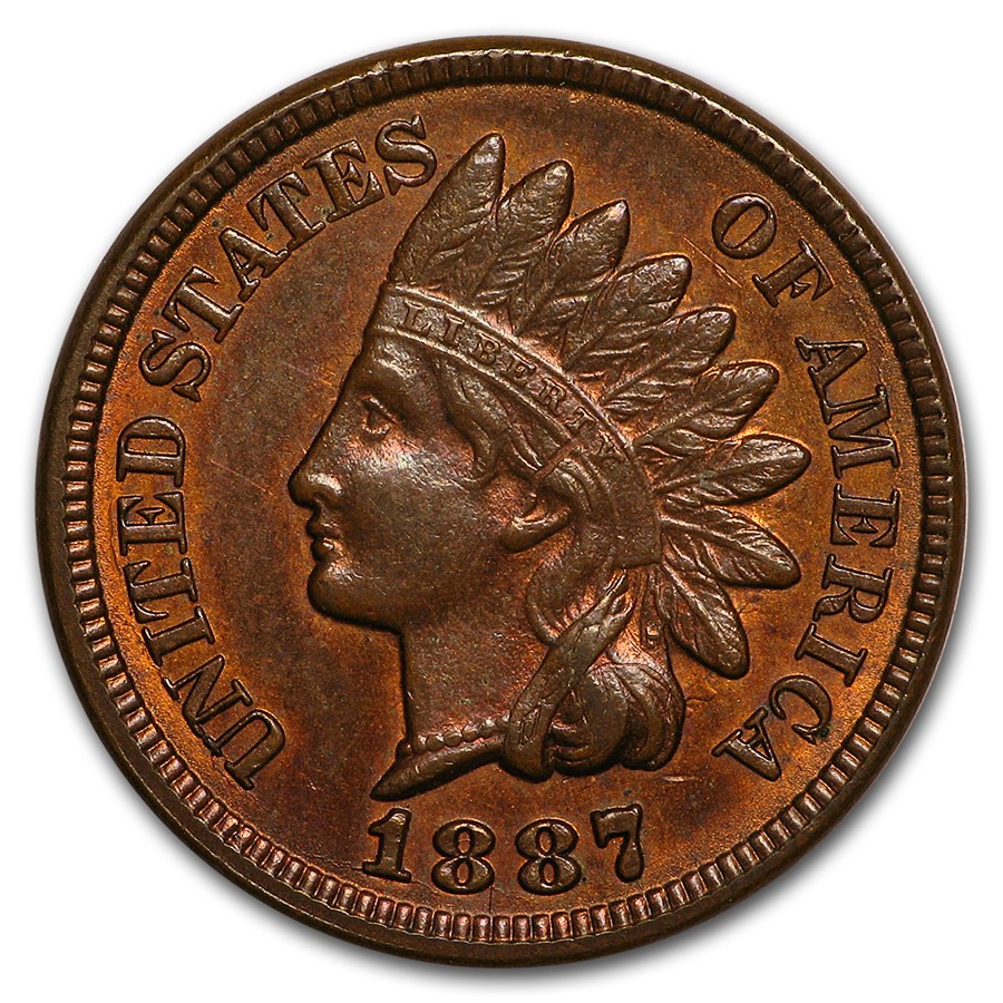 Buy 1887 Indian Head Cent AU | APMEX