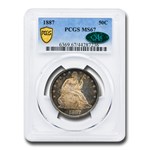 1887 Liberty Seated Half Dollar MS-67 PCGS CAC