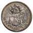 1887-Mo Mexico Silver 25 Centavos AU