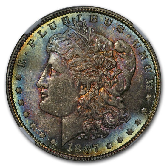 Buy 1887 Morgan Dollar MS-63 NGC (Beautifully Toned) | APMEX