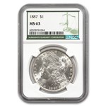 1887 Morgan Dollar MS-63 NGC (Green Label)