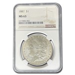 1887 Morgan Dollar MS-63 NGC