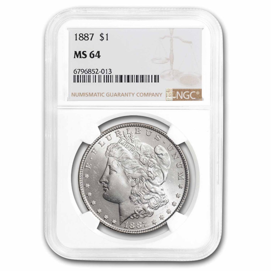 1887 Morgan Dollar MS-64 NGC