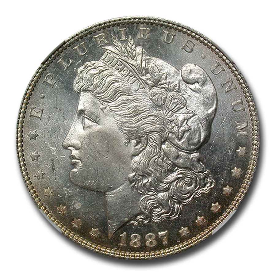1887 Morgan Dollar MS-64 PL NGC