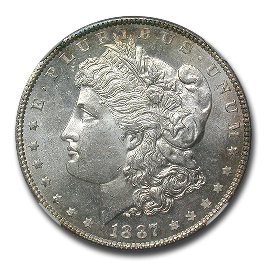 1887 Morgan Dollar MS-65 NGC (PL)