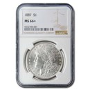 1887 Morgan Dollar MS-66+ NGC