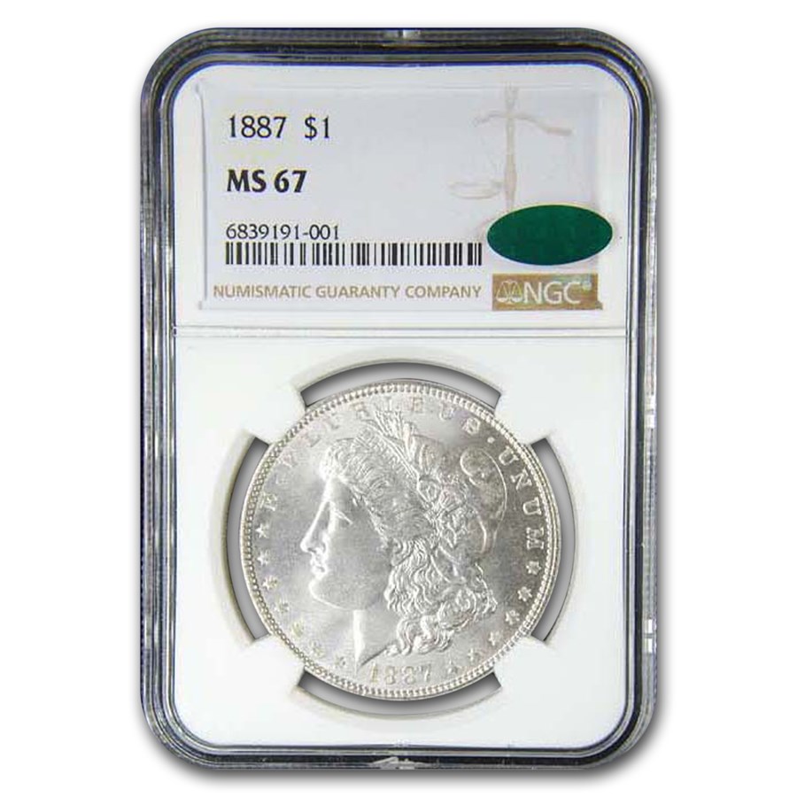 1887 Morgan Dollar MS-67 NGC CAC