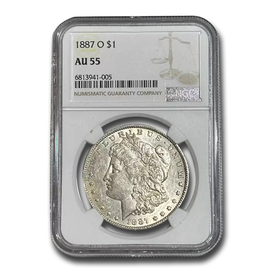 1887-O Morgan Dollar AU-55 NGC