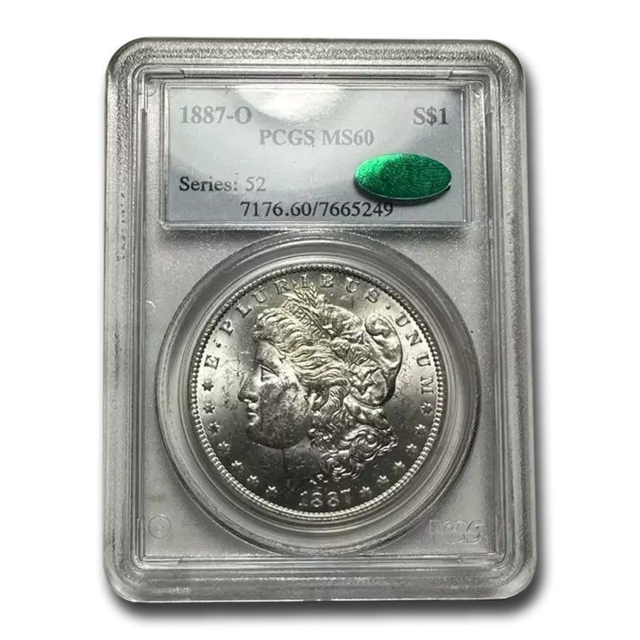 1887-O Morgan Dollar MS-60 PCGS CAC