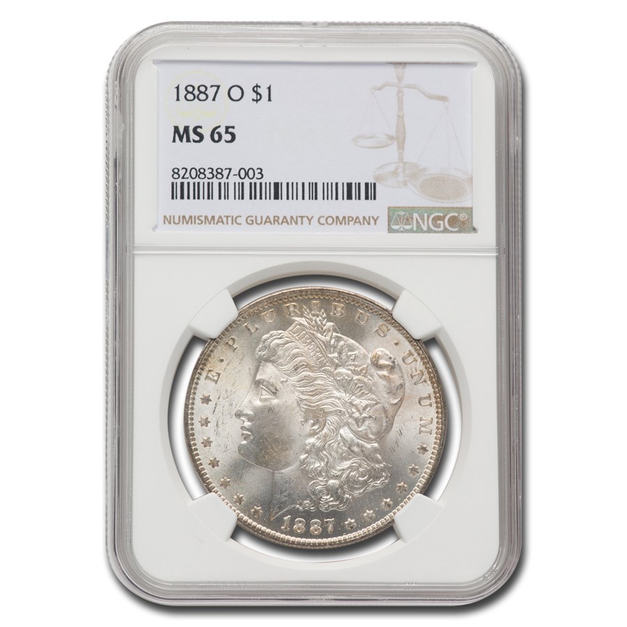 1887-O Morgan Dollar MS-65 NGC