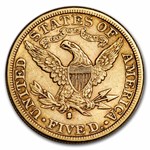 1887-S $5 Liberty Gold Half Eagle AU