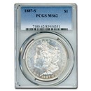 1887-S Morgan Dollar MS-62 PCGS