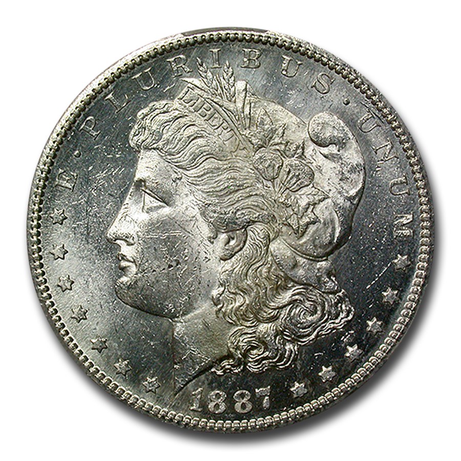 1887-S Morgan Dollar PL MS-61 CACG
