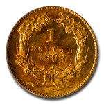 1888 $1 Indian Head Gold MS-68 PCGS CAC