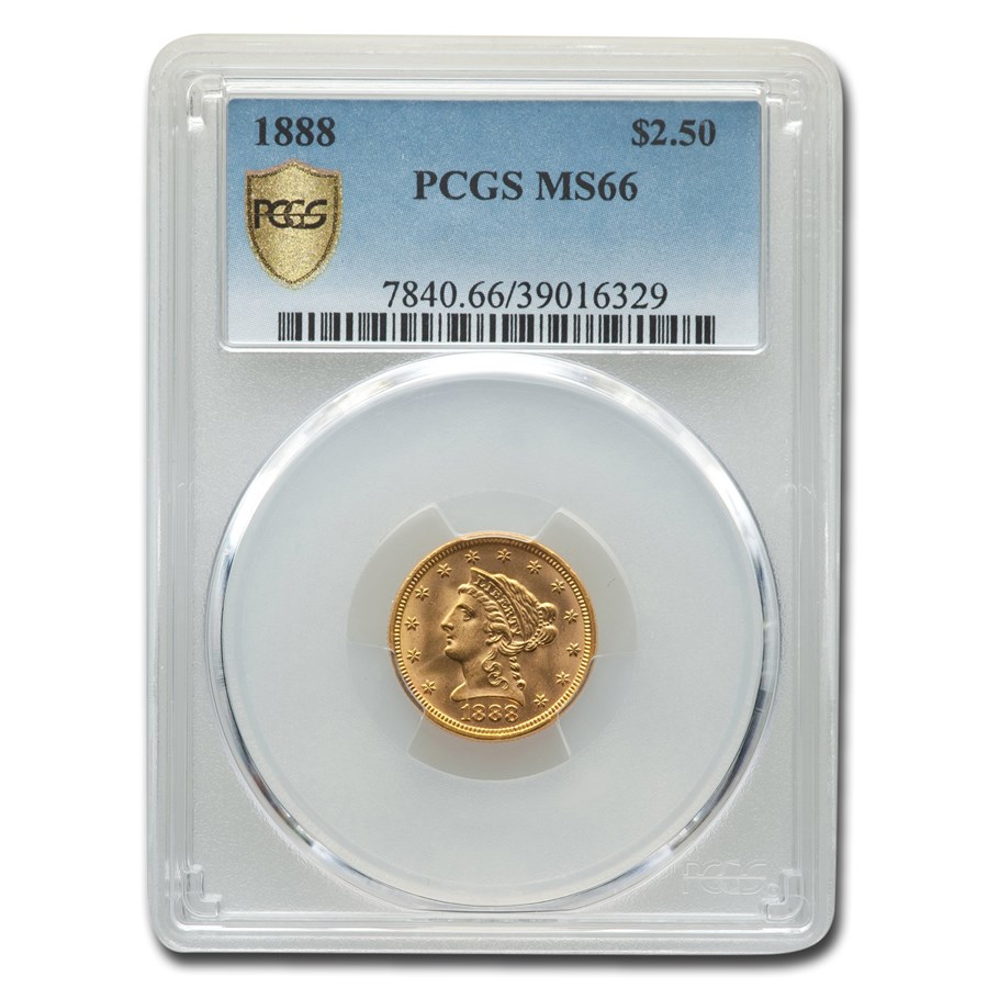 Buy 1888 $2.50 Liberty Gold Quarter Eagle MS-66 PCGS | APMEX