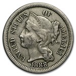 1888 3 Cent Nickel VF