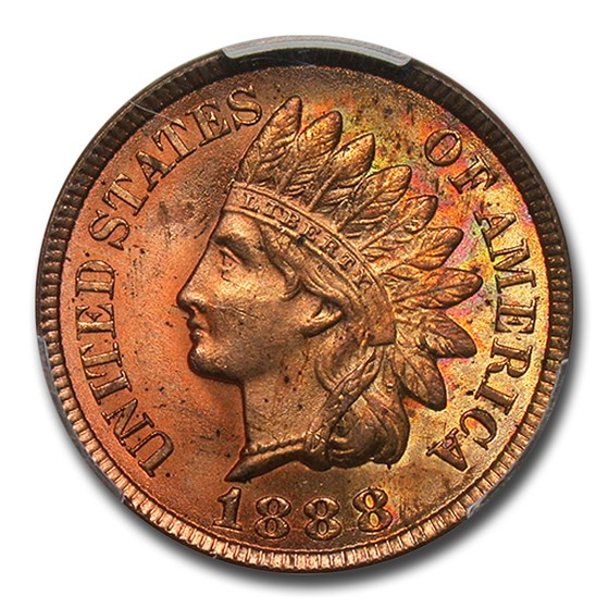 Buy 1888 Indian Head Cent MS-64+ PCGS (Red) | APMEX