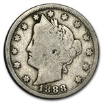 1888 Liberty Head V Nickel VG