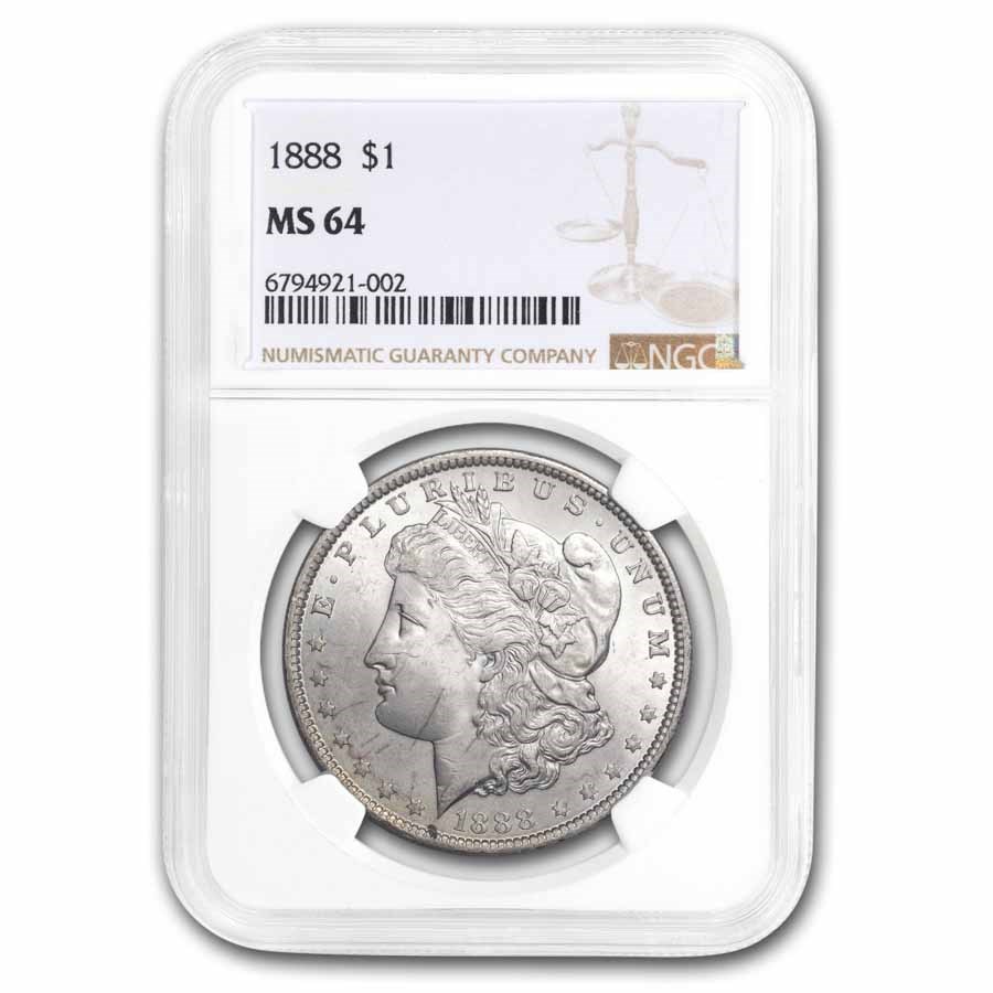 1888 Morgan Dollar MS-64 NGC