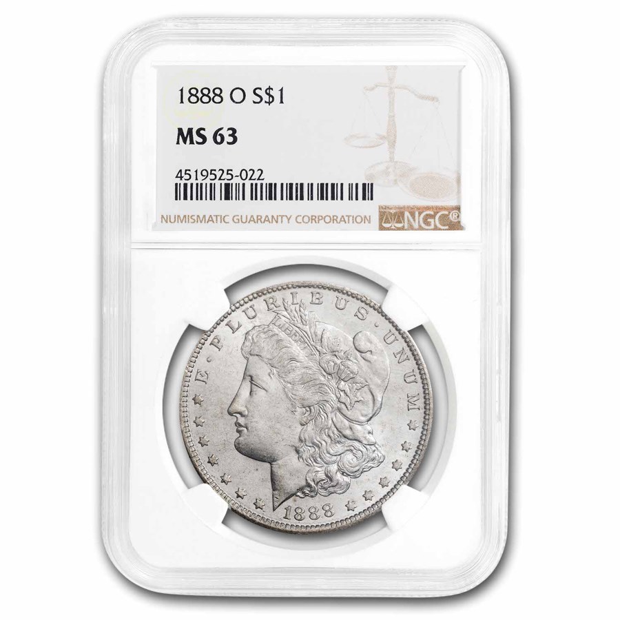 1888-O Morgan Dollar MS-63 NGC