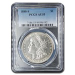 1888-S Morgan Dollar AU-55 PCGS