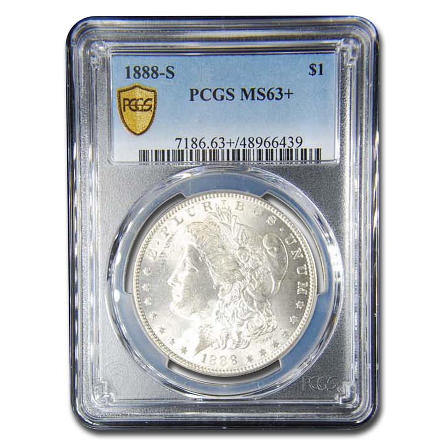 1888-S Morgan Dollar MS-63+ PCGS