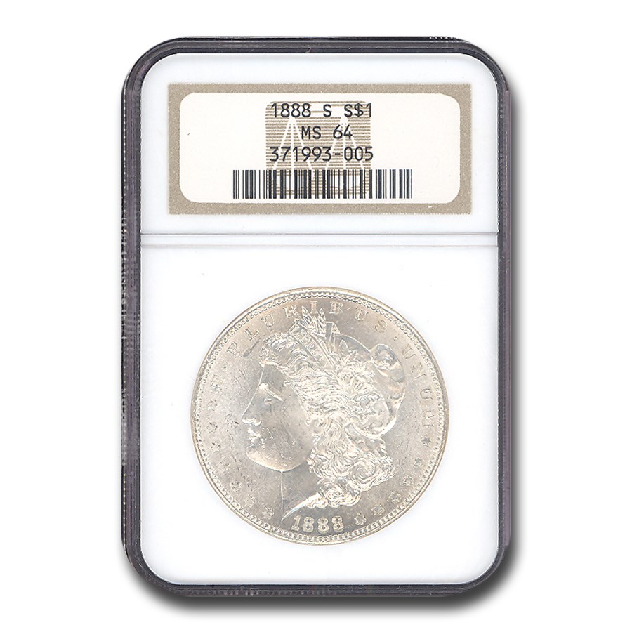 1888-S Morgan Dollar MS-64 NGC