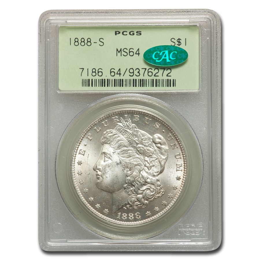 Buy 1888-S Morgan Dollar MS-64 PCGS CAC | APMEX