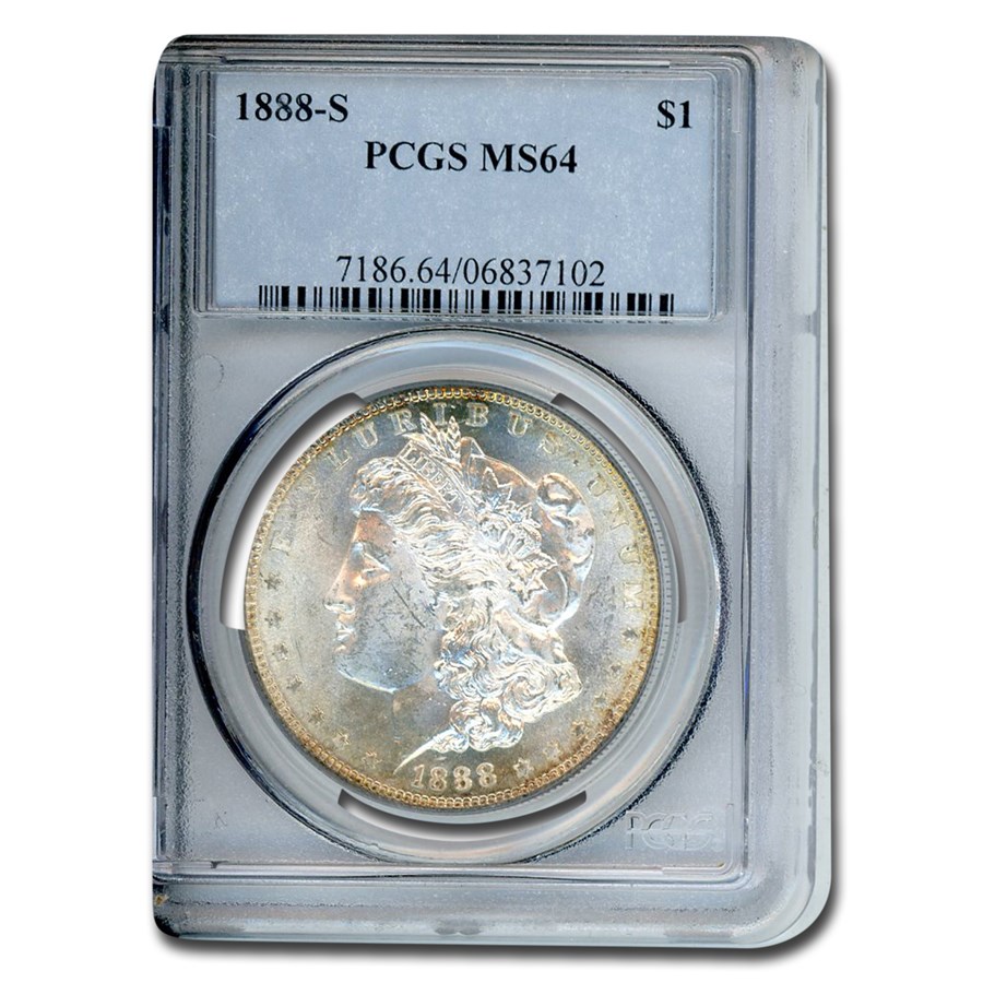 1888-S Morgan Dollar MS-64 PCGS