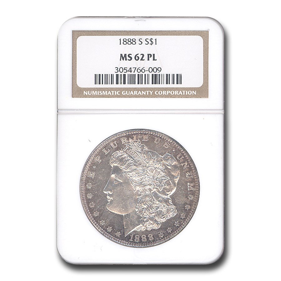1888-S Morgan Dollar PL MS-62 NGC