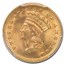 1889 $1 Indian Head Gold MS-67 PCGS CAC