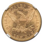 1889 $10 Liberty Gold Eagle MS-62 NGC