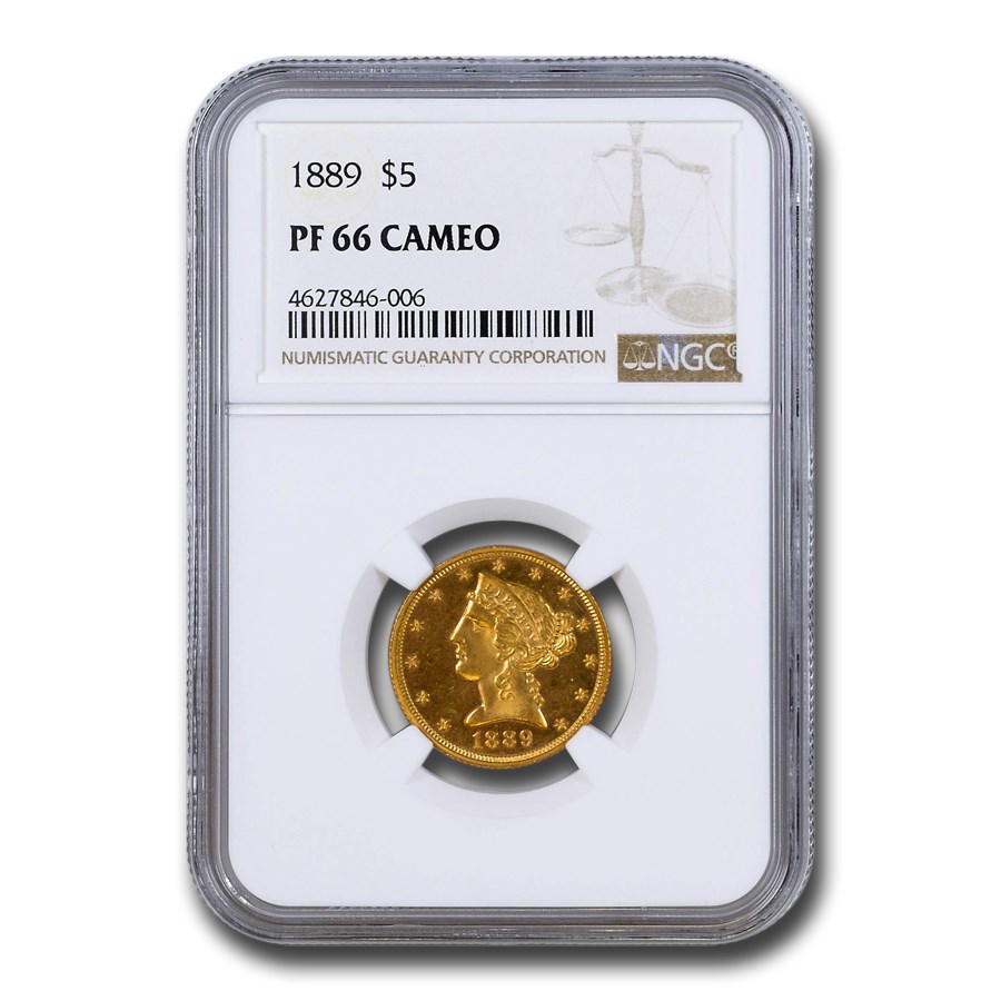 1889 $5 Liberty Gold Half Eagle PF-66 Cameo NGC