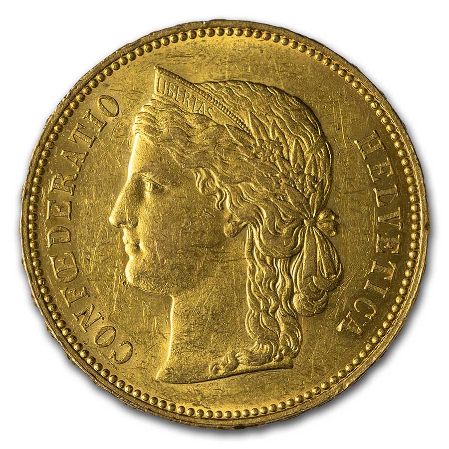 Buy 1889-B Switzerland Gold 20 Francs BU | APMEX